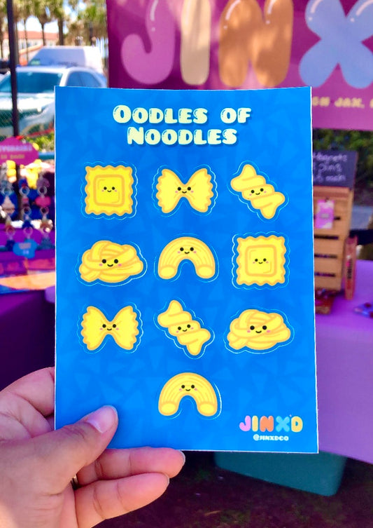 Oodles of Noodles Vinyl Sticker Sheet