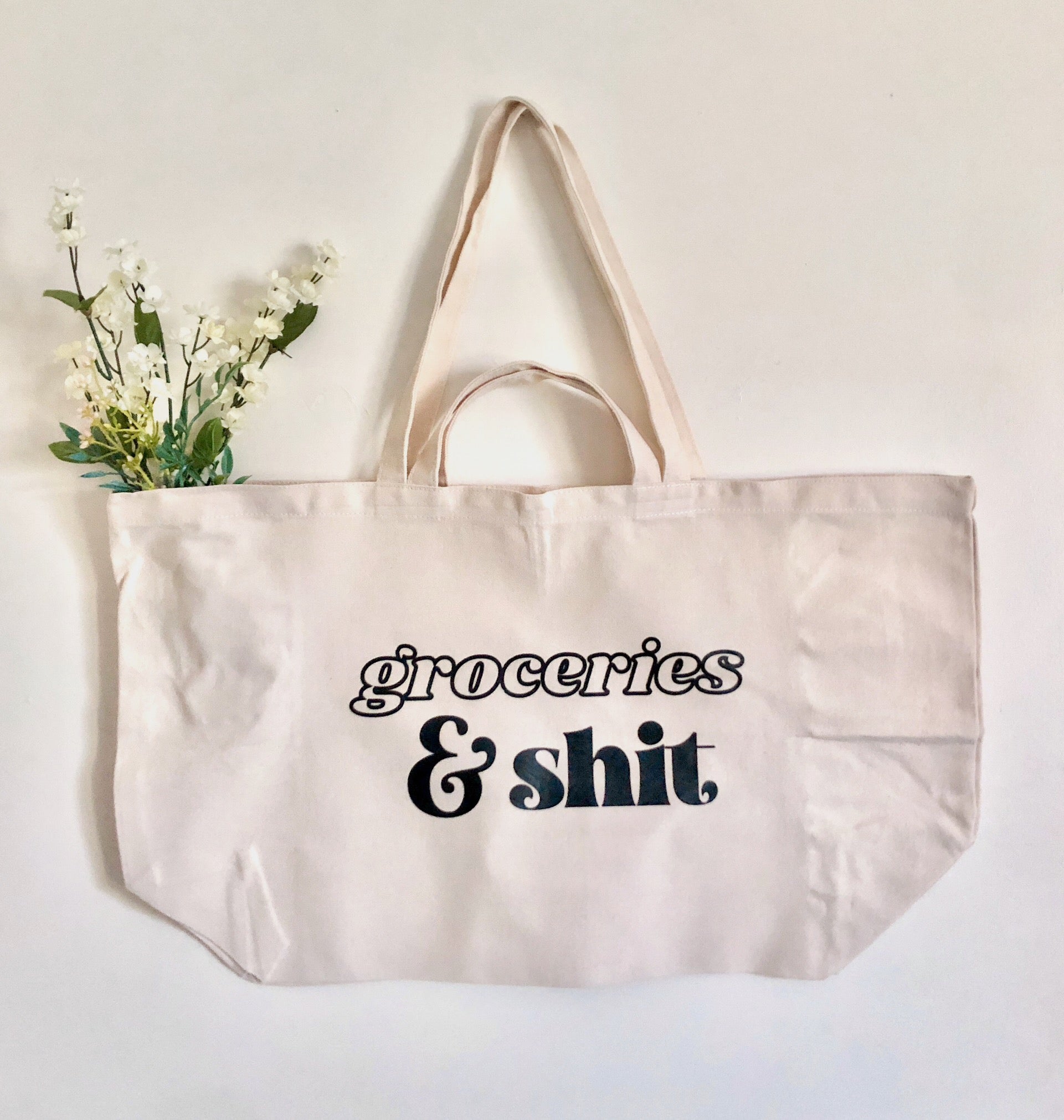 X-Large Groceries Shit Tote Bag