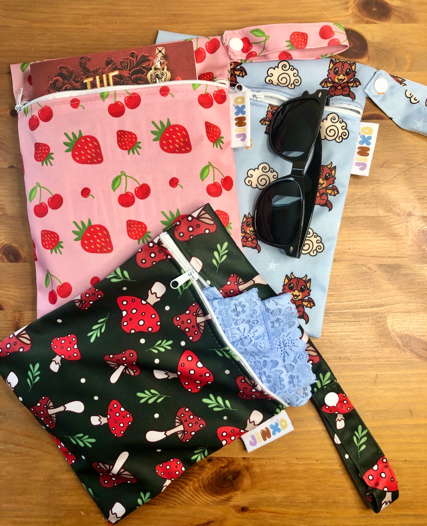 Cutesy Wet Bags- Waterproof Inside & Outside