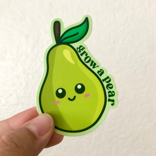 Grow a Pear Vinyl Sticker