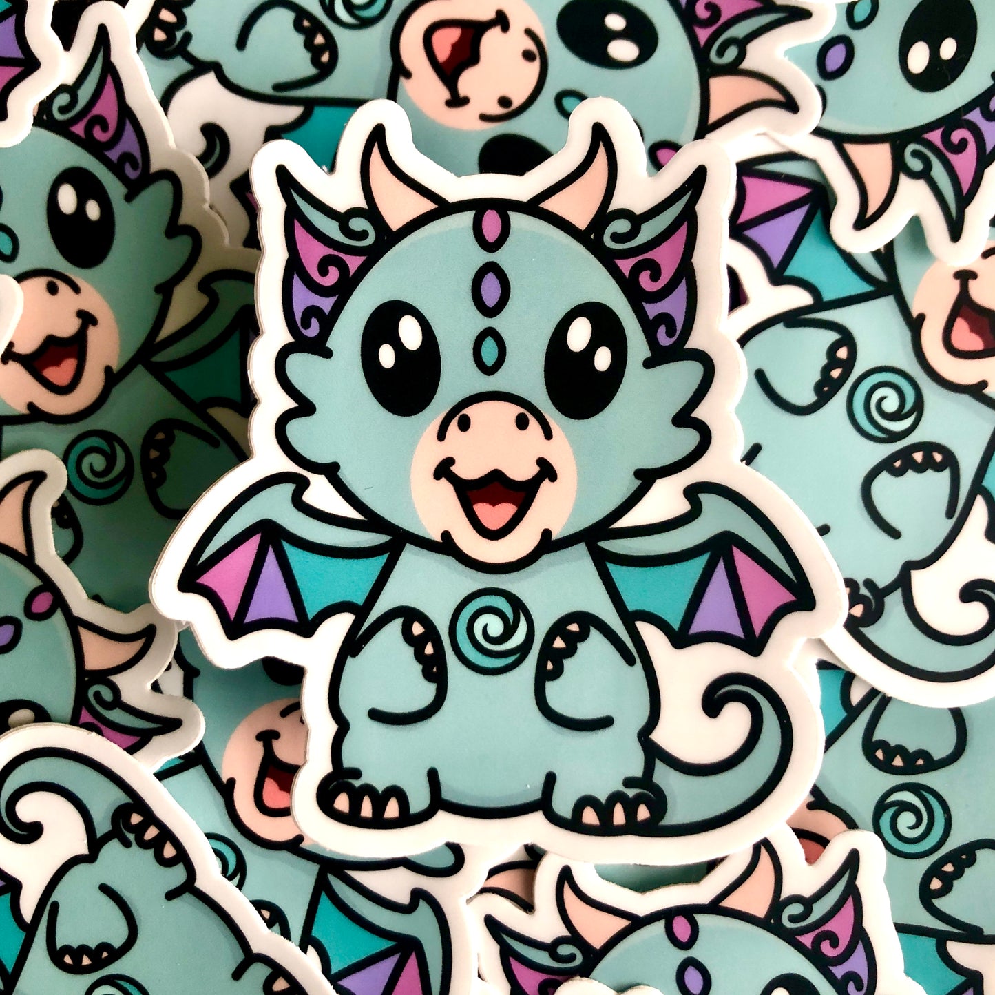 Baby Element Dragon Vinyl Sticker