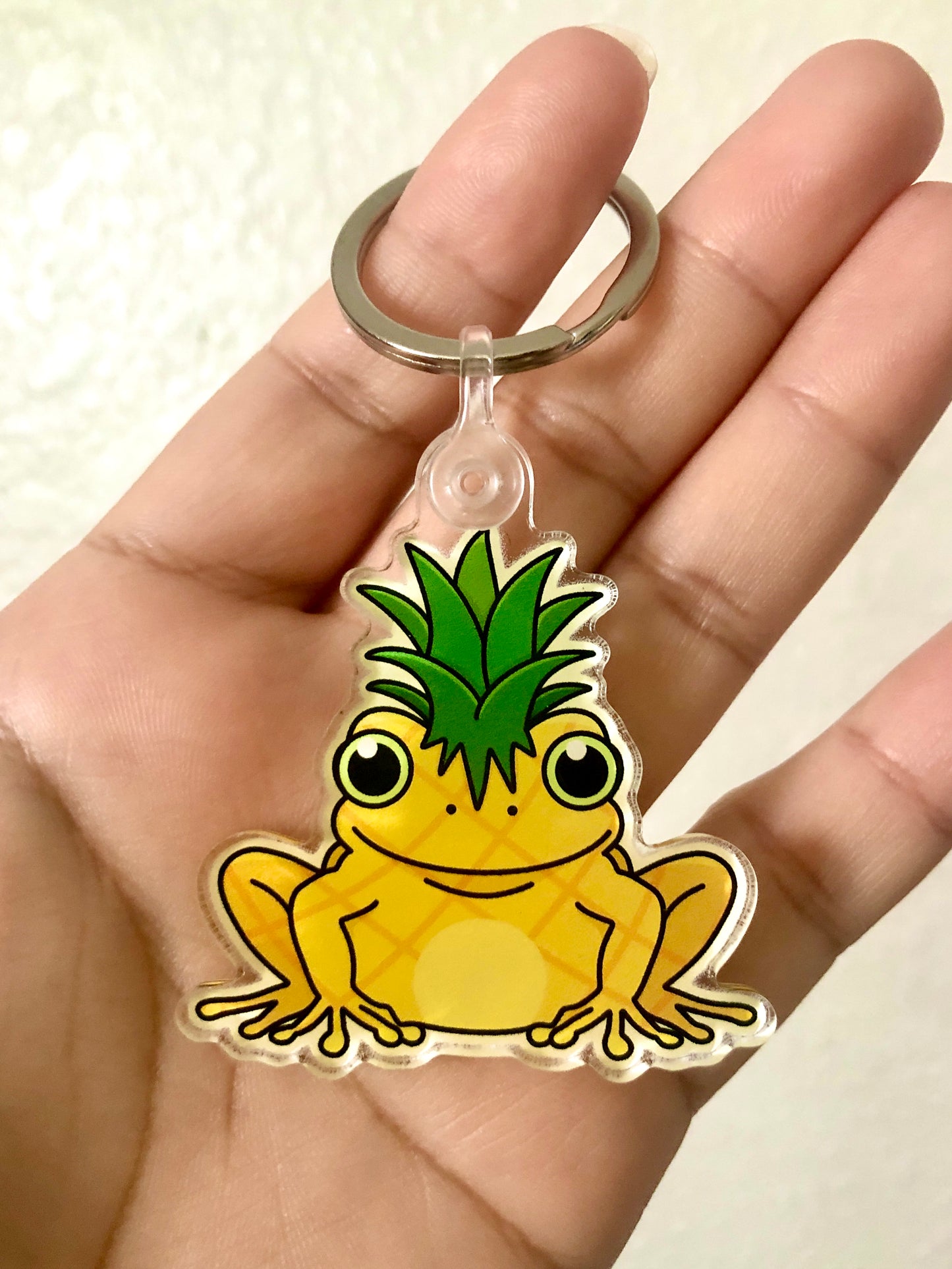 Pineapple Frog Acrylic Keychain