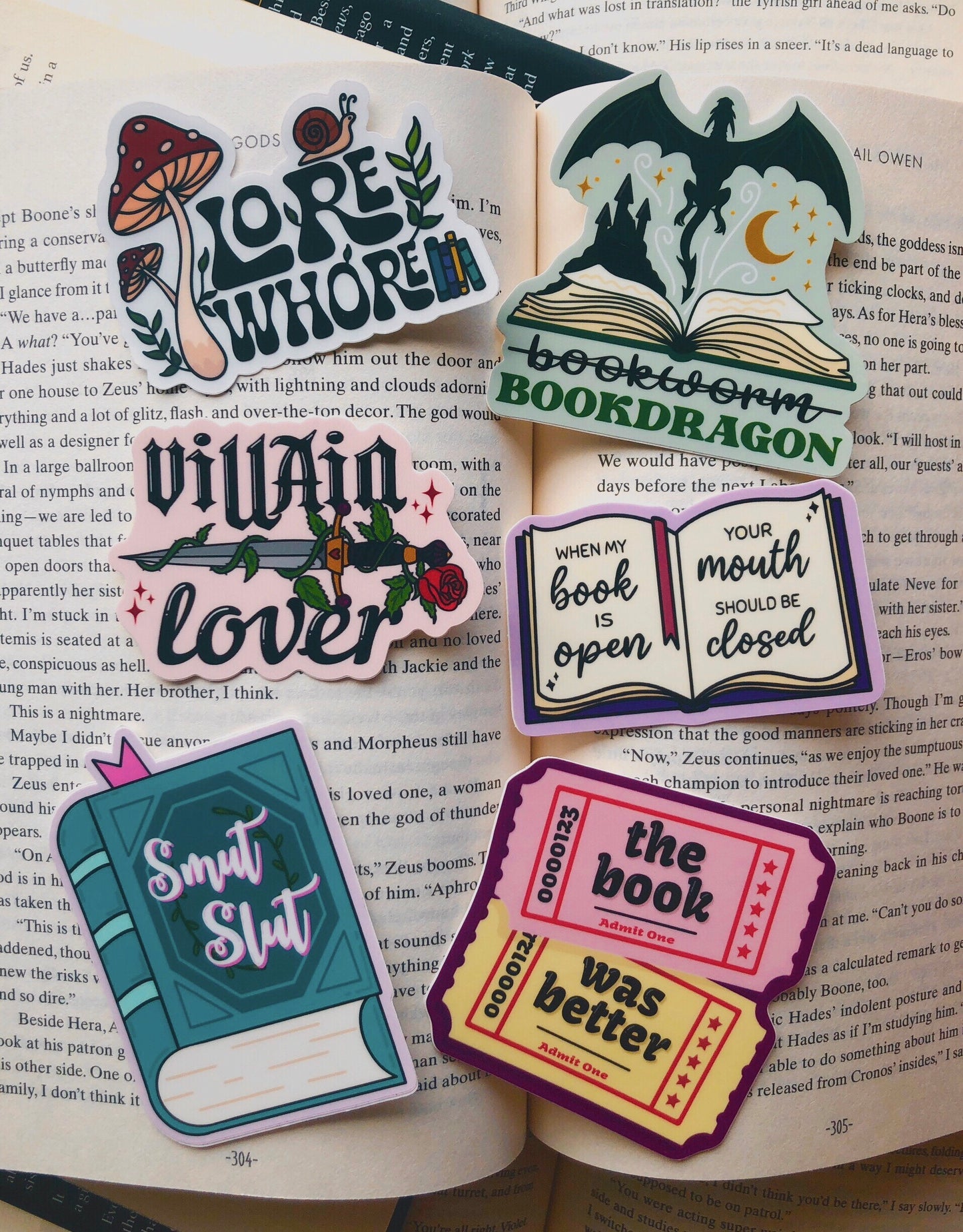Smut Slut Book Vinyl Sticker