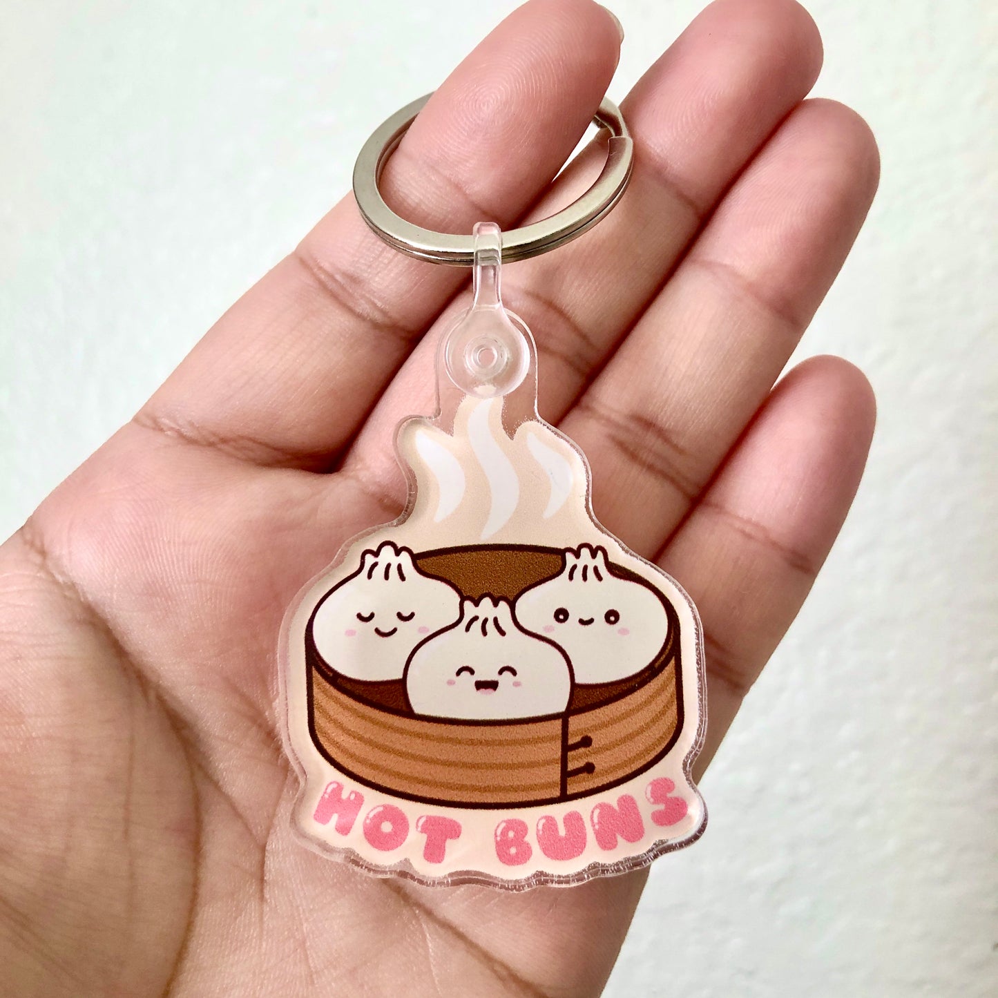 Hot Buns Bao Acrylic Keychain