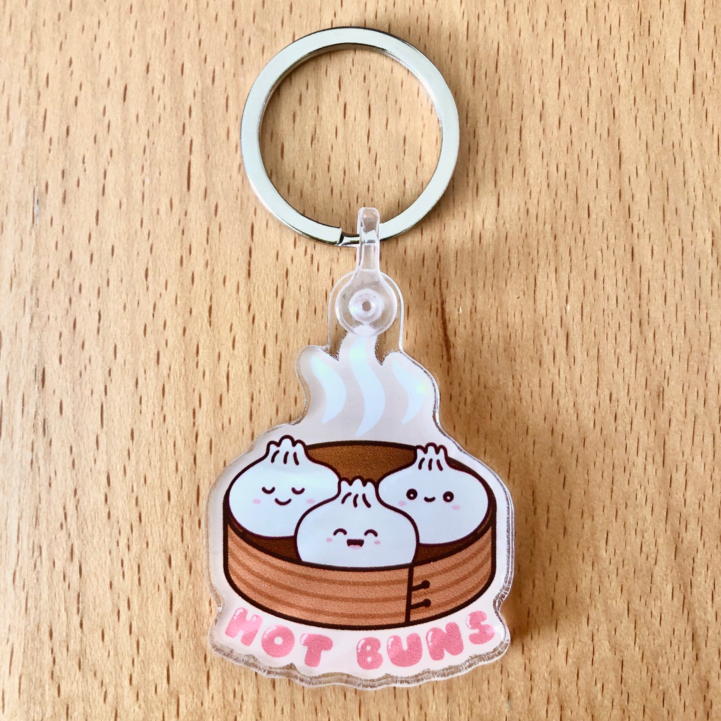 Hot Buns Bao Acrylic Keychain