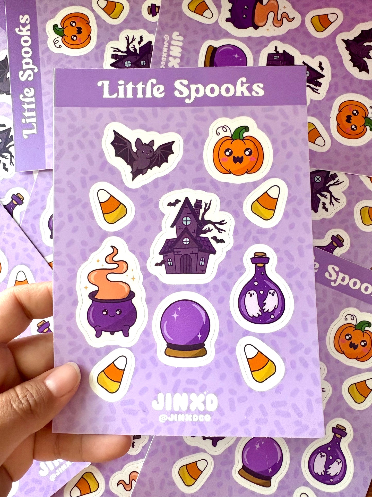 Little Spooks Halloween Vinyl Sticker Sheet