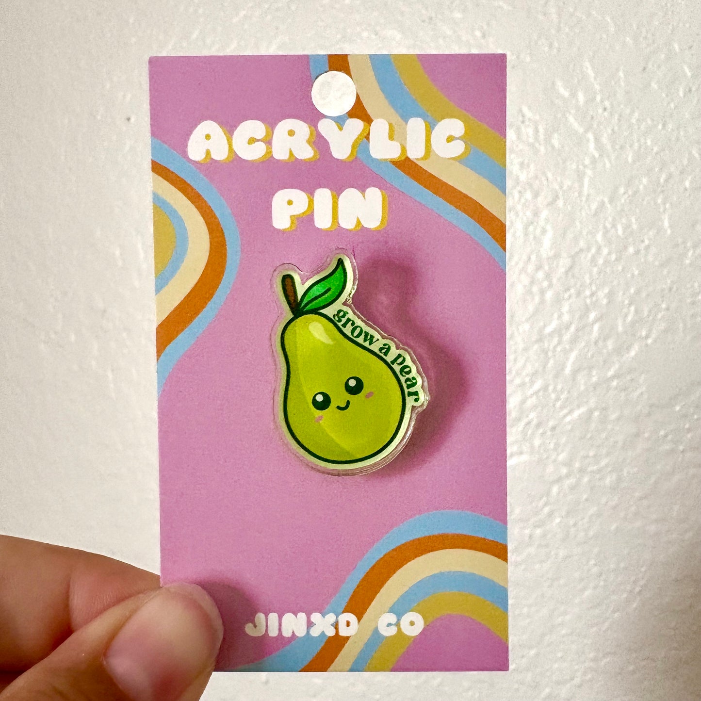 Grow a Pear Acrylic Pin