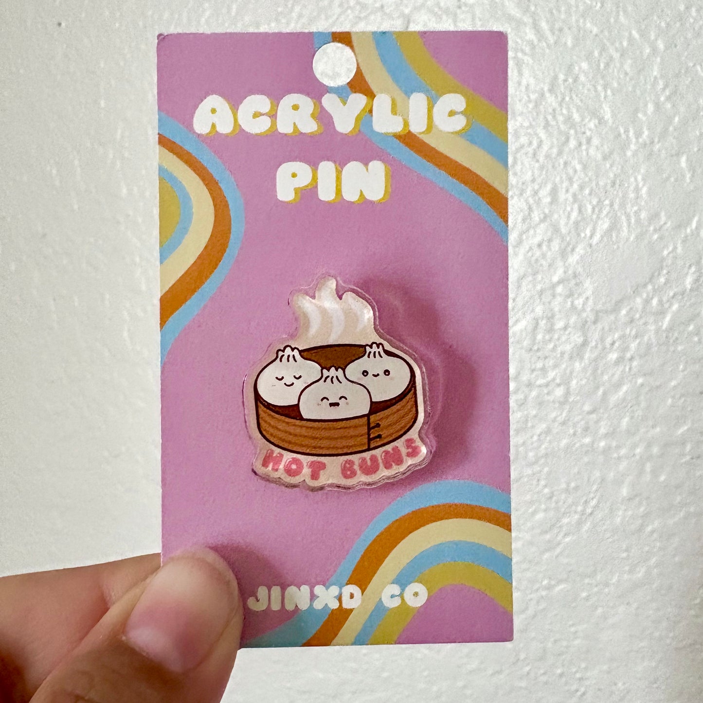 Hot Buns Bao Acrylic Pin