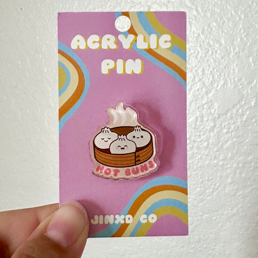 Hot Buns Bao Acrylic Pin