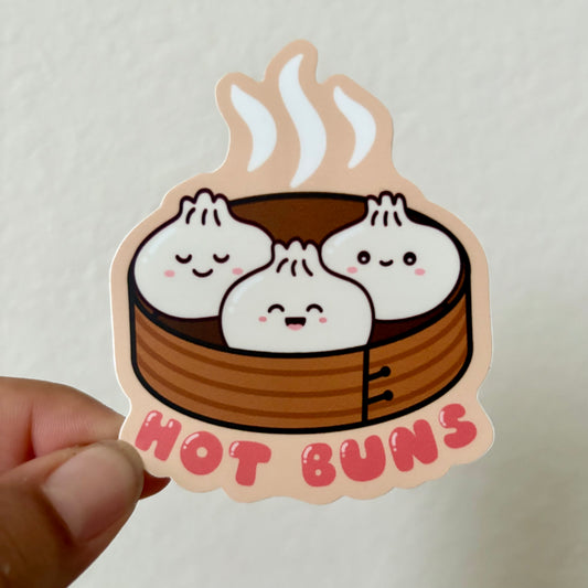 Hot Buns Bao Vinyl Sticker