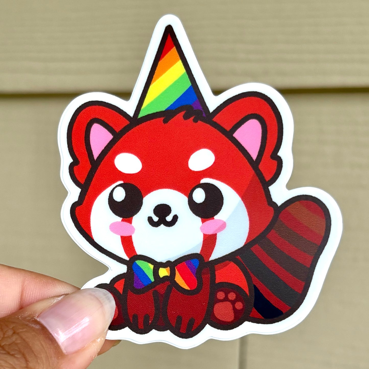 Ally Red Panda Vinyl Sticker