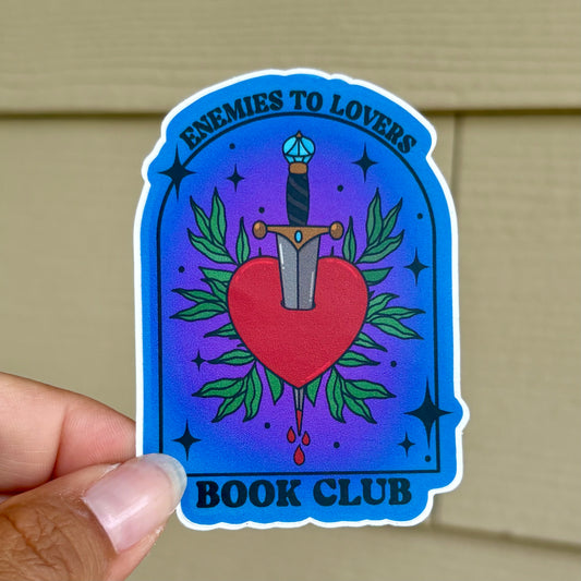 Enemies to Lovers Book Club Vinyl Sticker
