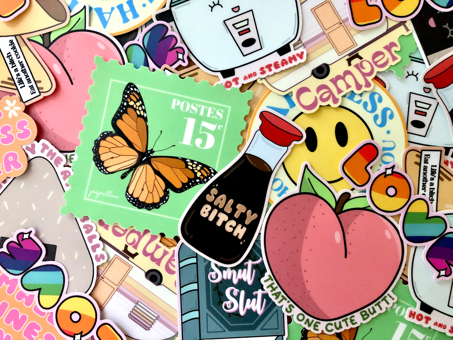 Life's a Bitch Fortune Cookie Vinyl Sticker