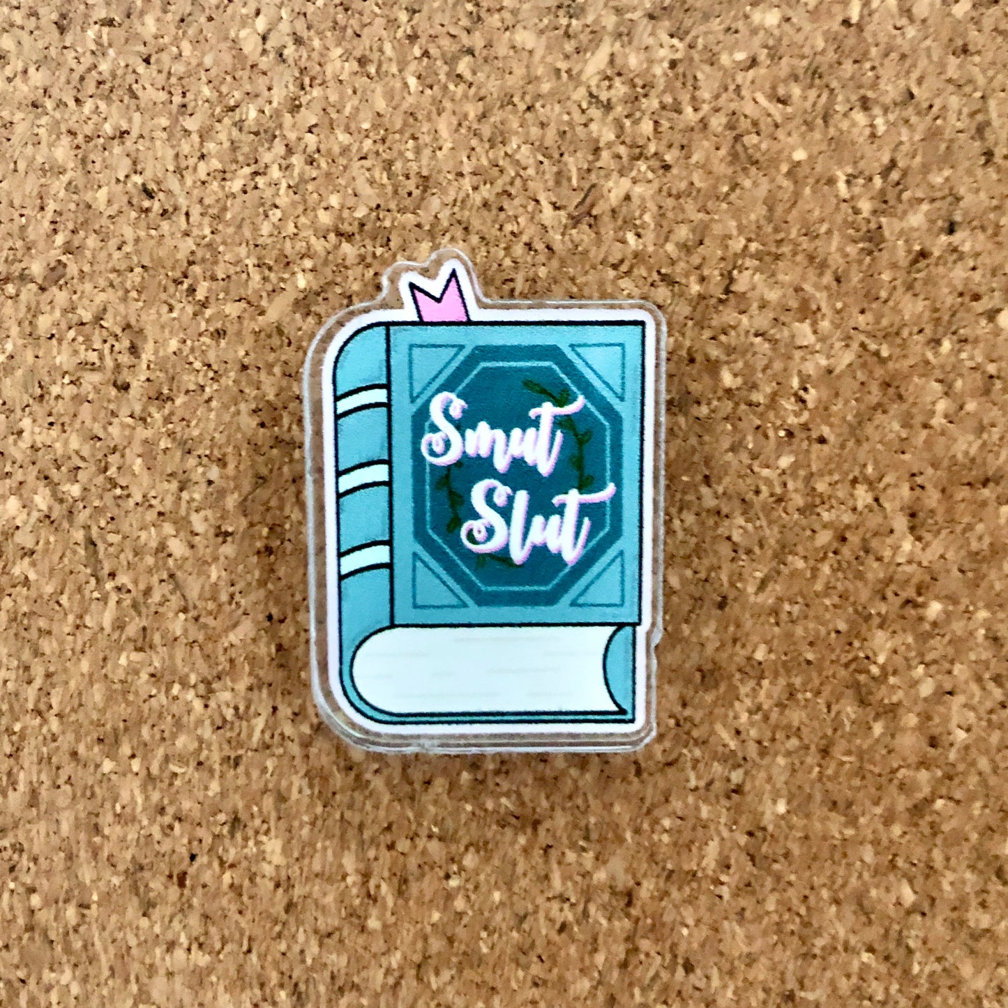 Smut Slut Book Acrylic Pin