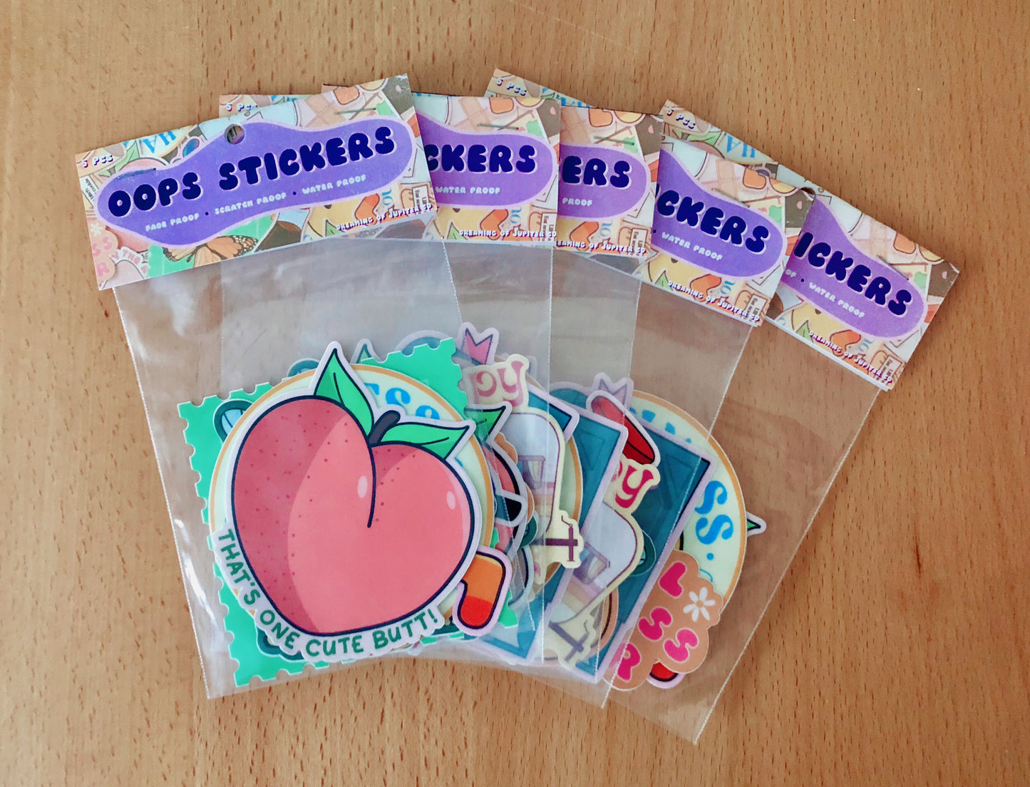 Oopsie Sticker Pack- 5 Pieces