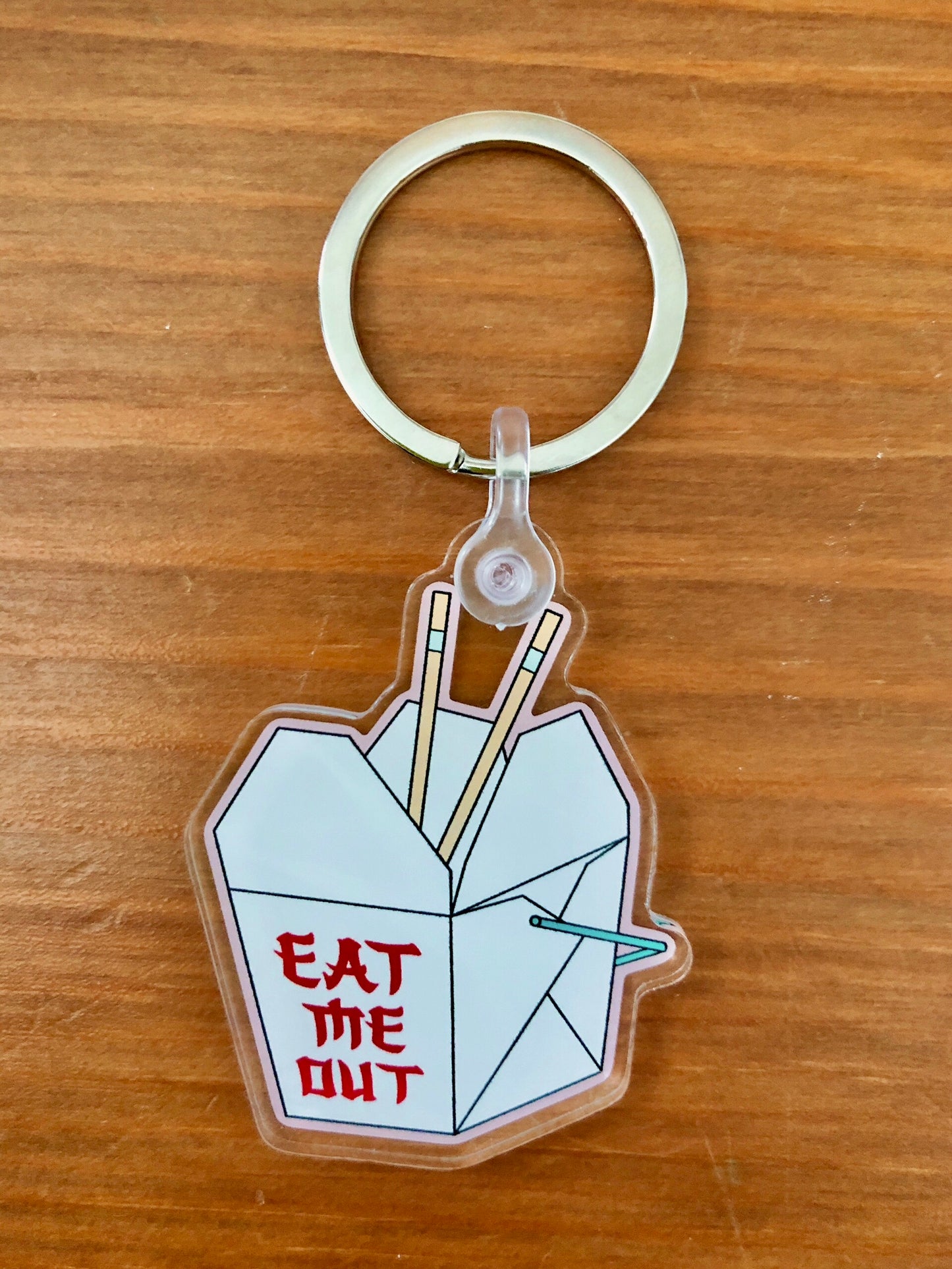 Eat Me Out Acrylic Keychain