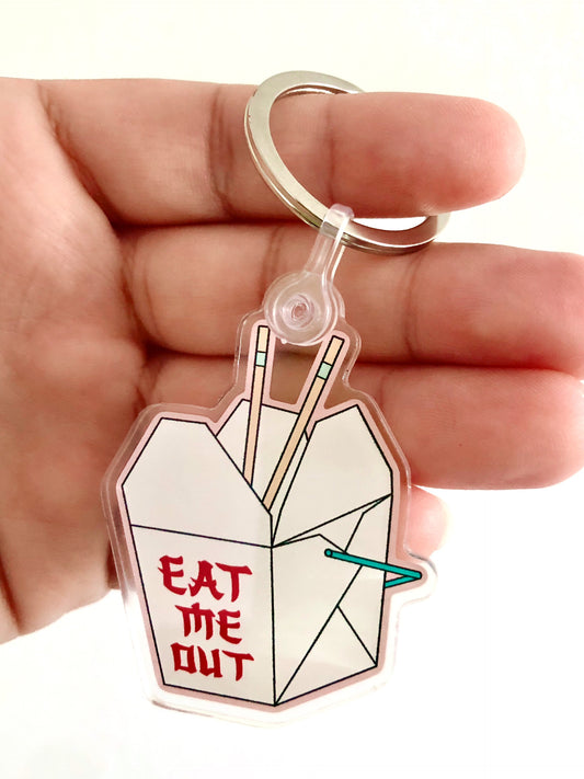 Eat Me Out Acrylic Keychain