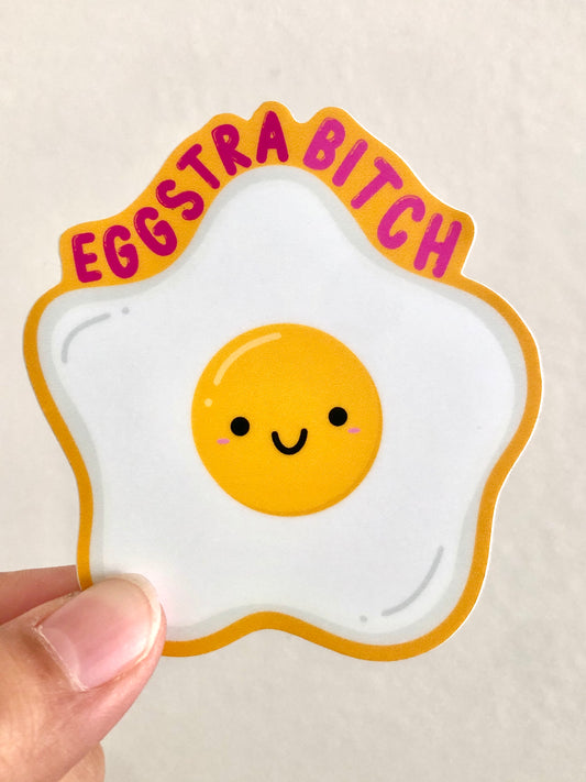 Eggstra Bitch Vinyl Sticker