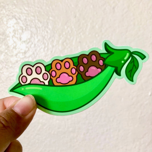 String Toe Beans Vinyl Sticker