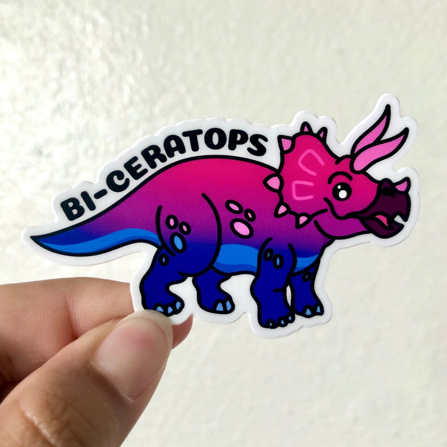 Bi-ceratops Dinosaur Vinyl Sticker