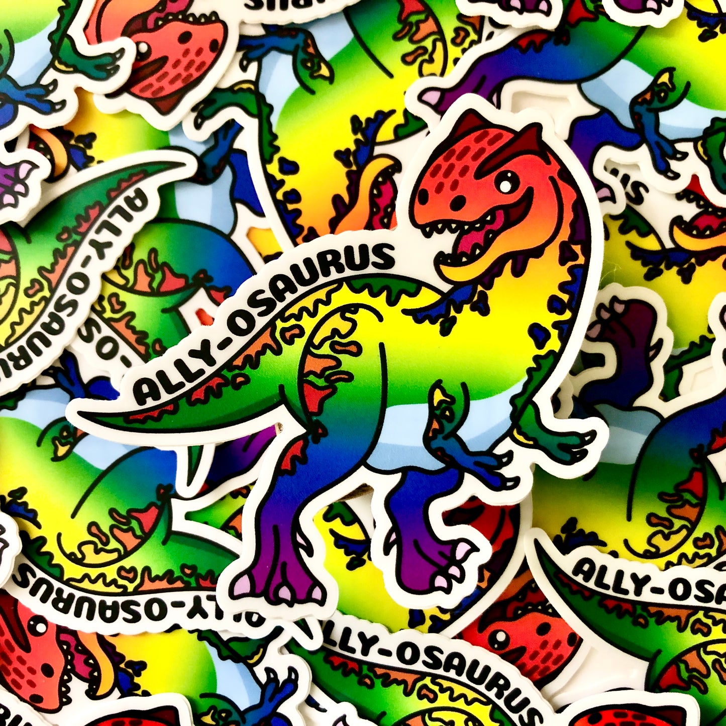 Ally-osaurus Dinosaur Vinyl Sticker