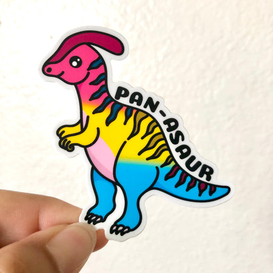 Pan-asaur Dinosaur Vinyl Sticker