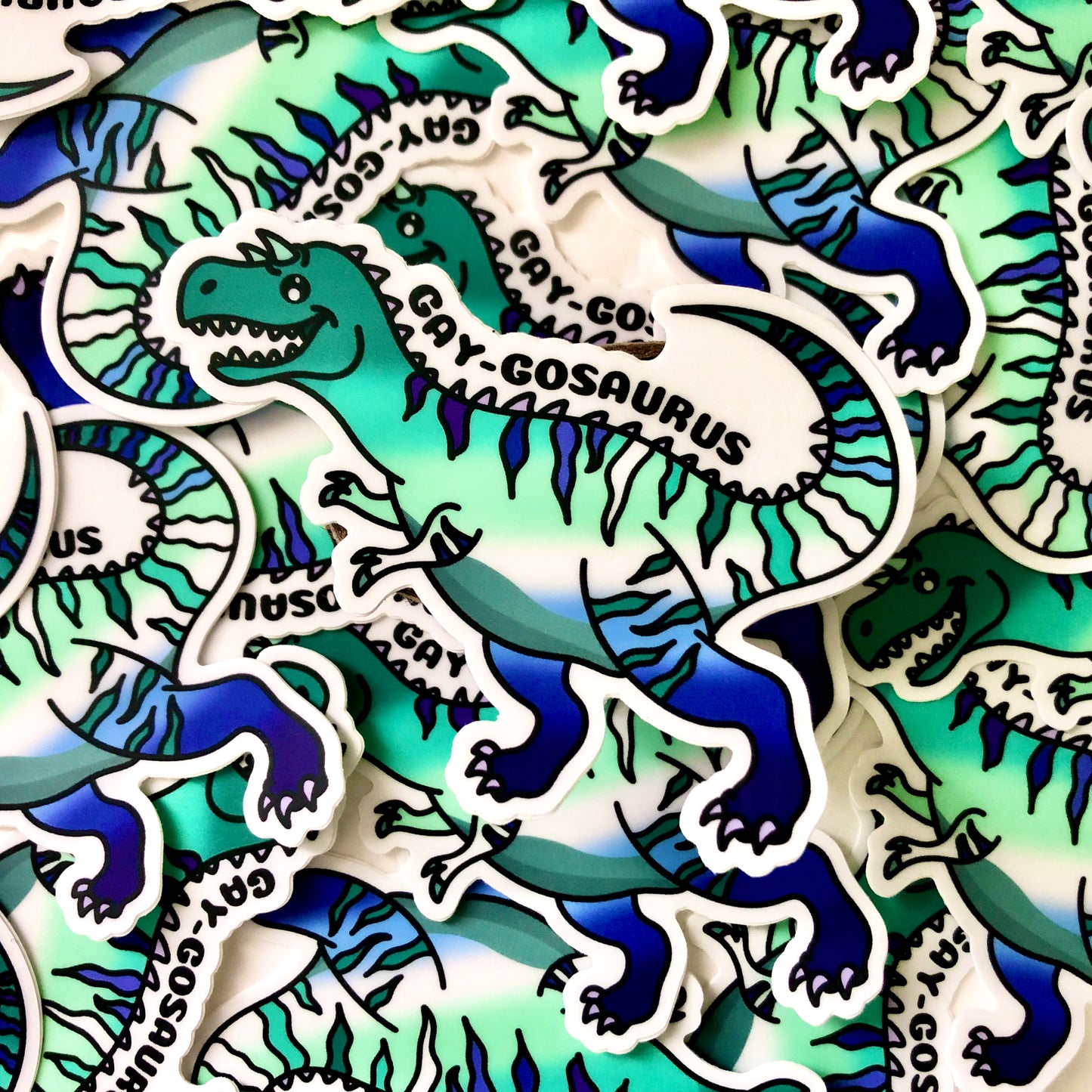 Gay-gosaurus Dinosaur Vinyl Sticker