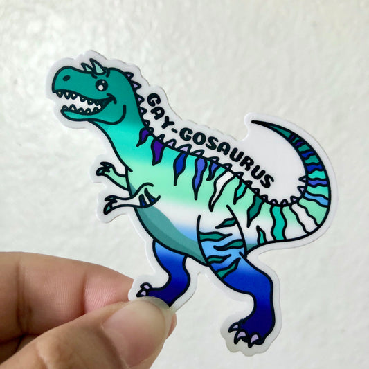 Gay-gosaurus Dinosaur Vinyl Sticker