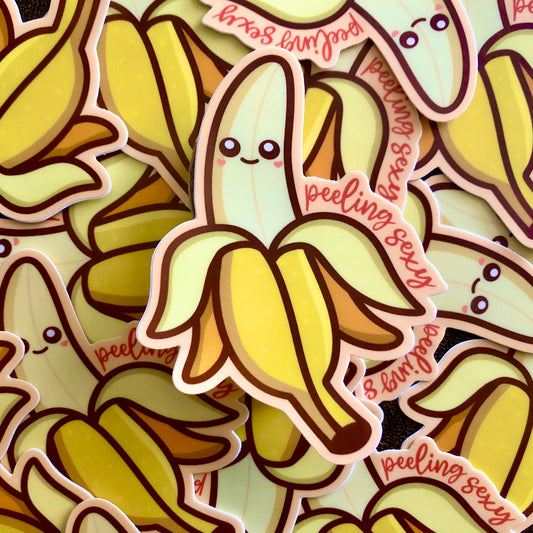 Peeling Sexy Banana Vinyl Sticker