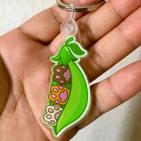 String Toe Beans Acrylic Keychain