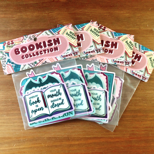 Bookish Collection Sticker Pack- 5 Pieces