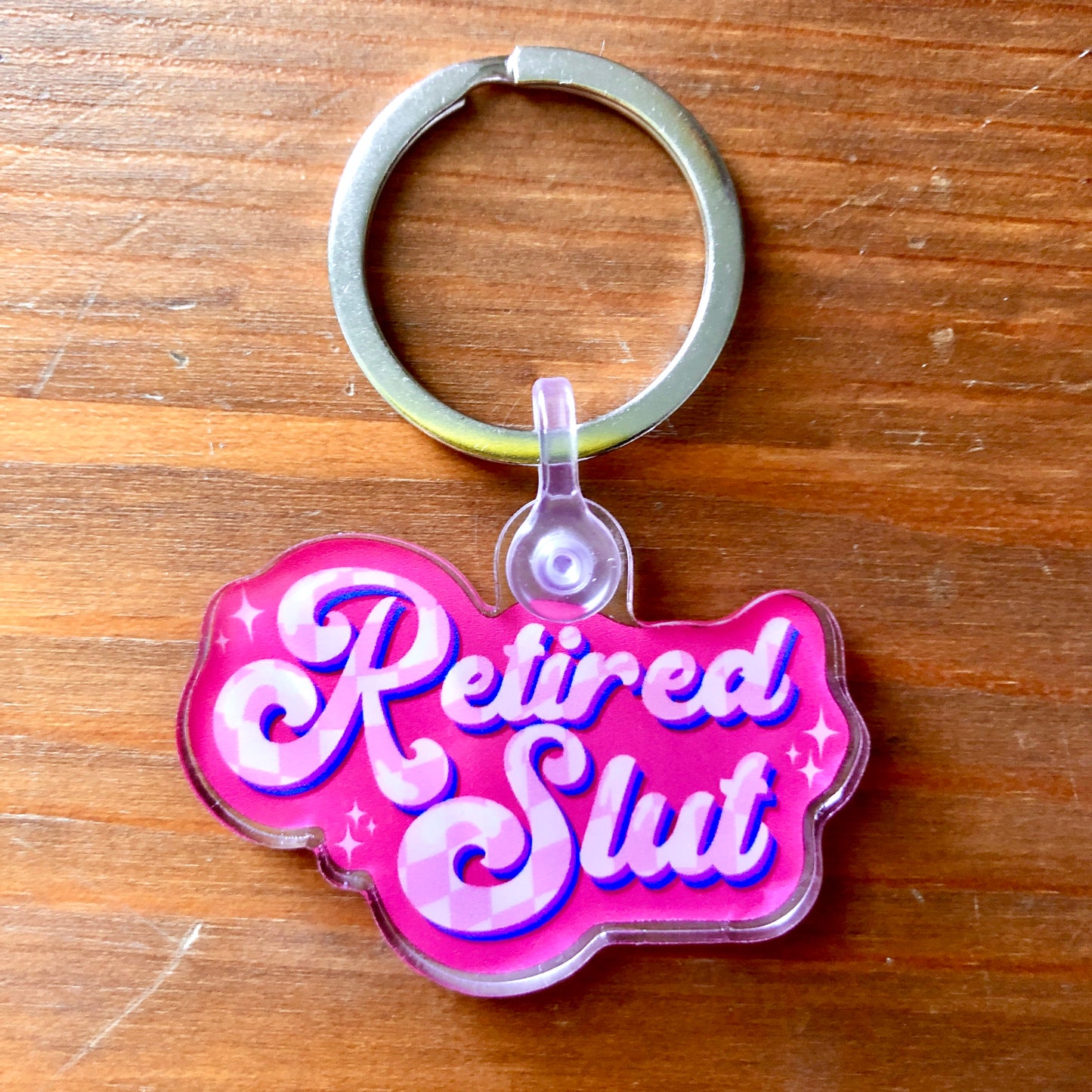 Retired Slut Acrylic Keychain