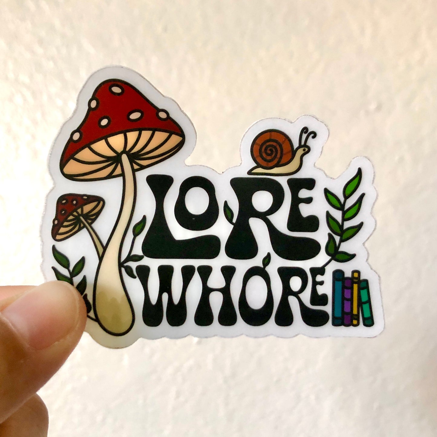 Lore Whore Clear Vinyl Sticker