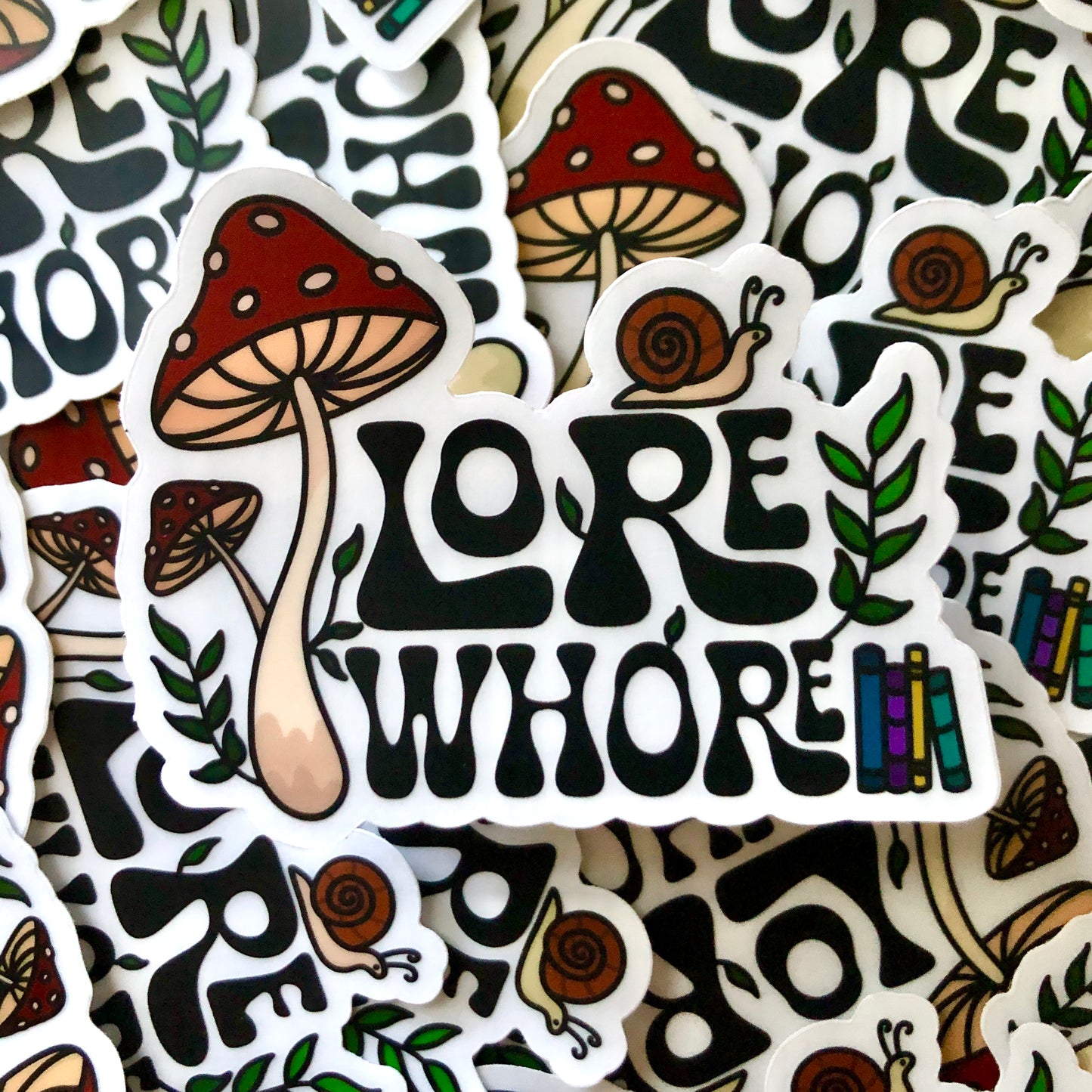 Lore Whore Clear Vinyl Sticker