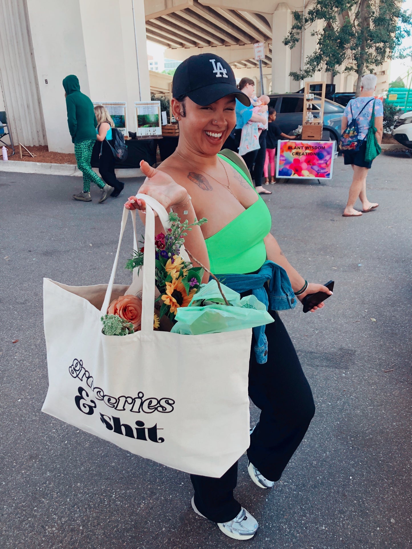 X-Large Groceries & Shit Tote Bag