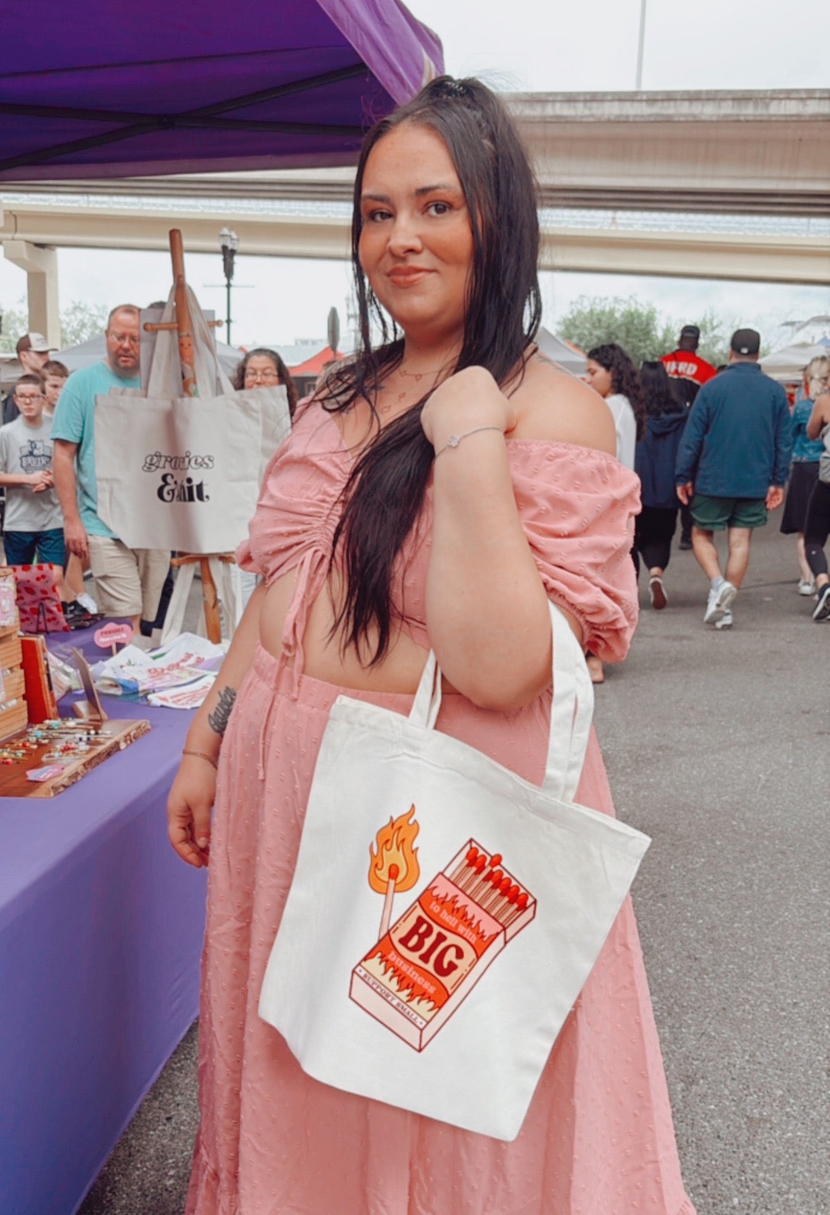 Support Small Matchbox Tote Bag