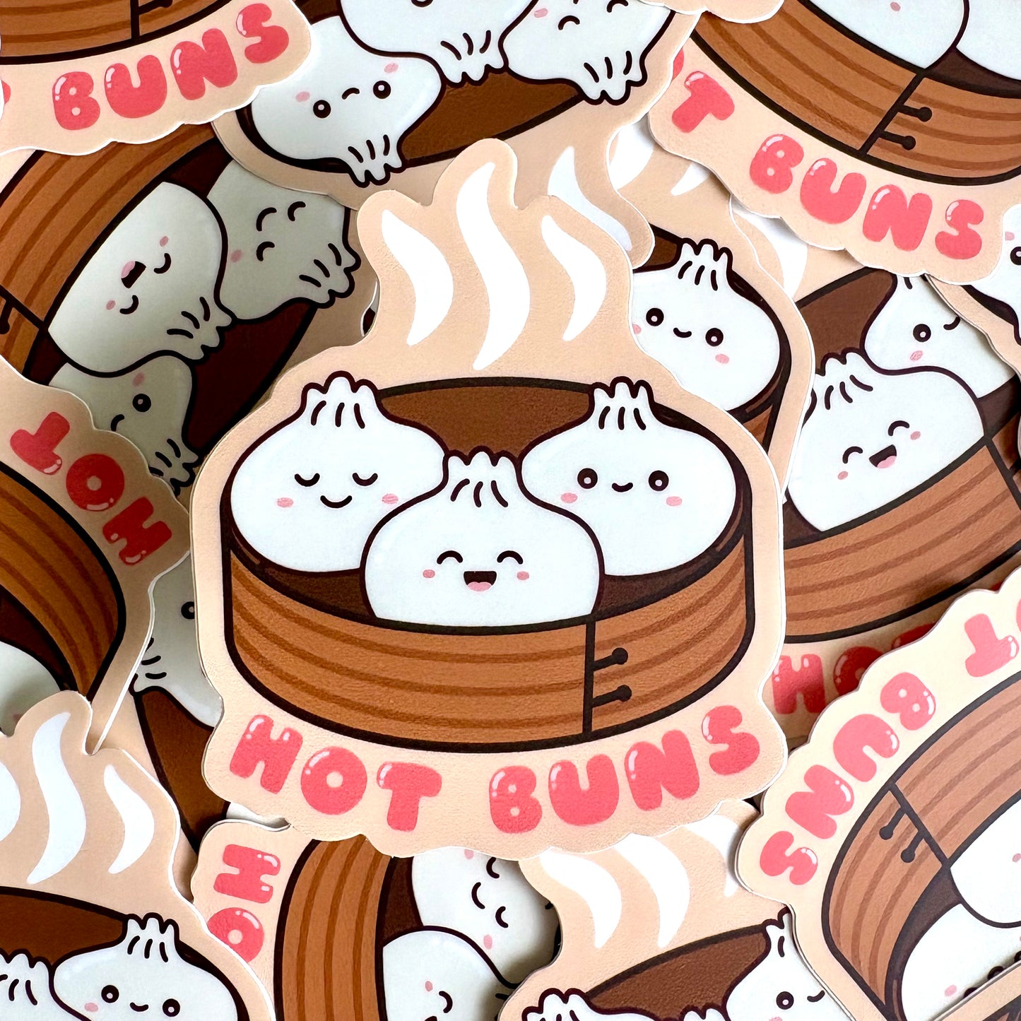 Hot Buns Bao Vinyl Sticker