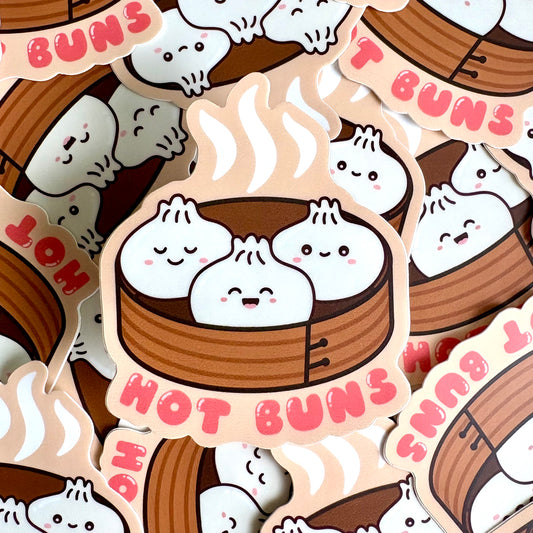 Hot Buns Bao Vinyl Sticker