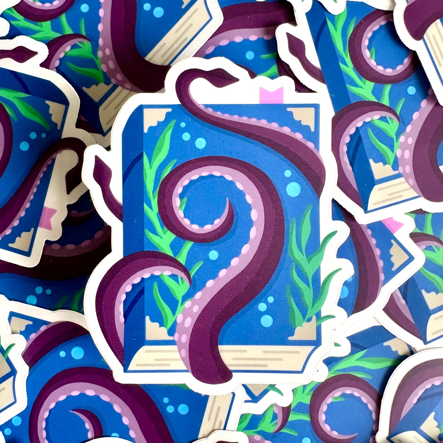 Kraken Mythical Book Vinyl Sticker