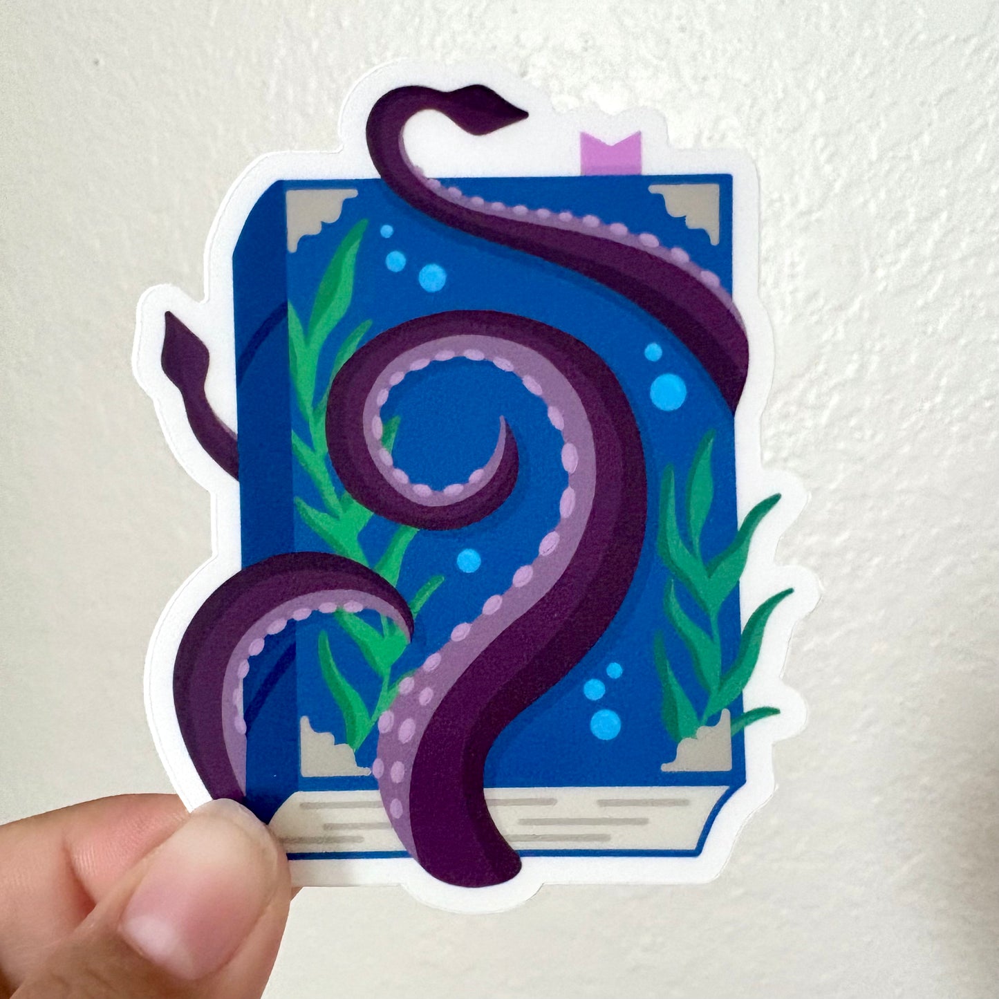 Kraken Mythical Book Vinyl Sticker