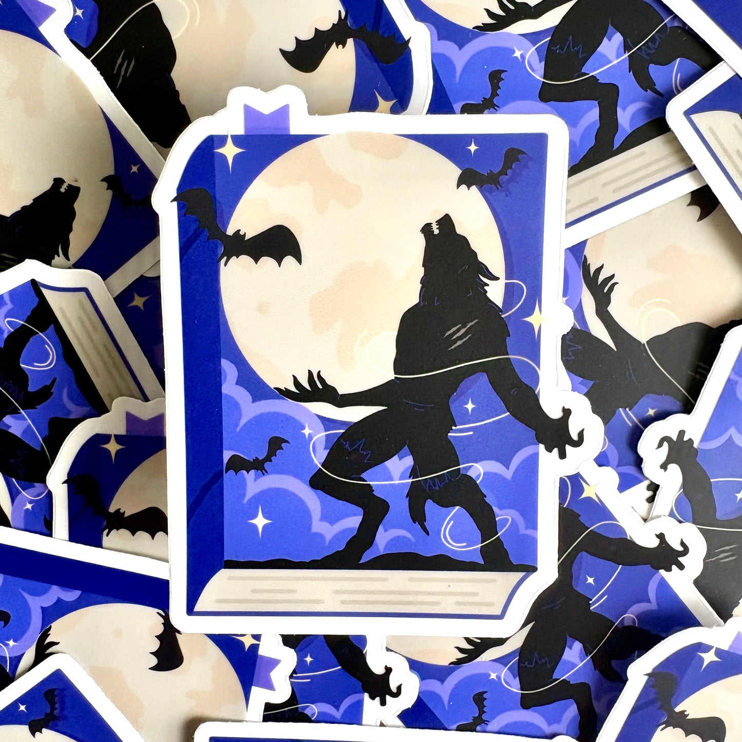 Werewolf Mythical Book Vinyl Sticker