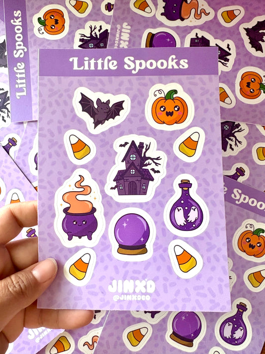 Little Spooks Halloween Vinyl Sticker Sheet