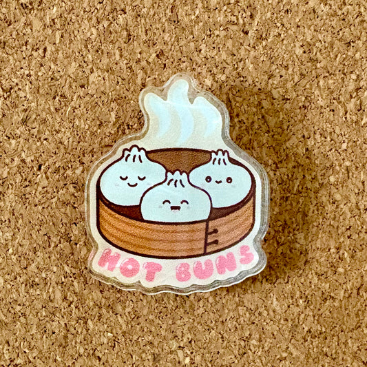 Hot Buns Bao Acrylic Pin