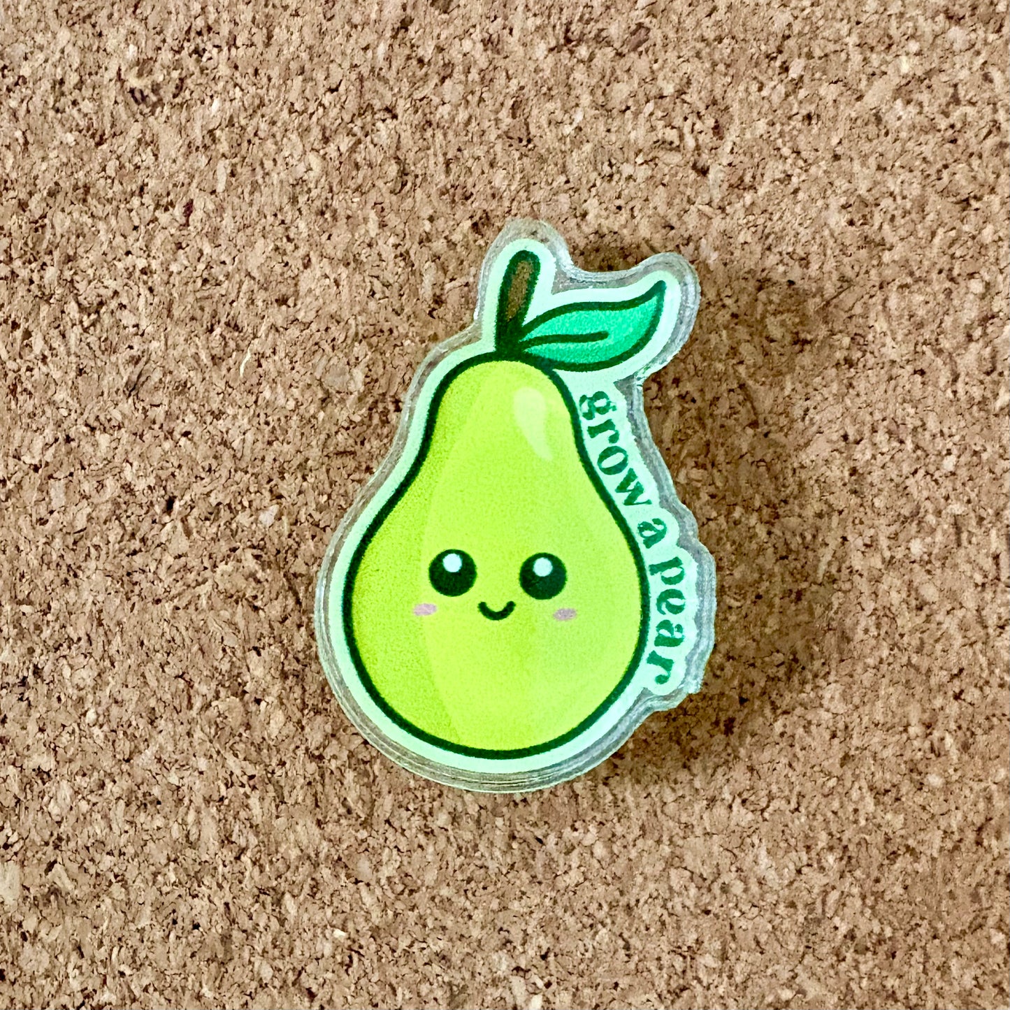 Grow a Pear Acrylic Pin