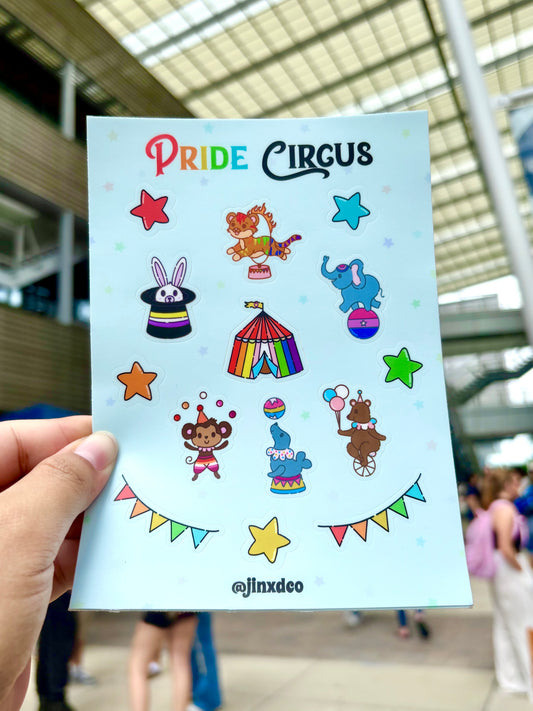 Pride Circus Vinyl Sticker Sheet