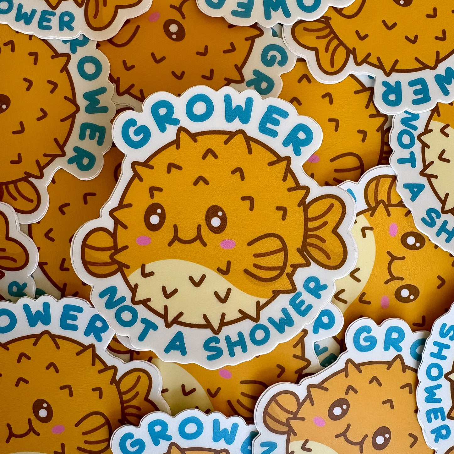 Grower Not a Shower Vinyl Sticker