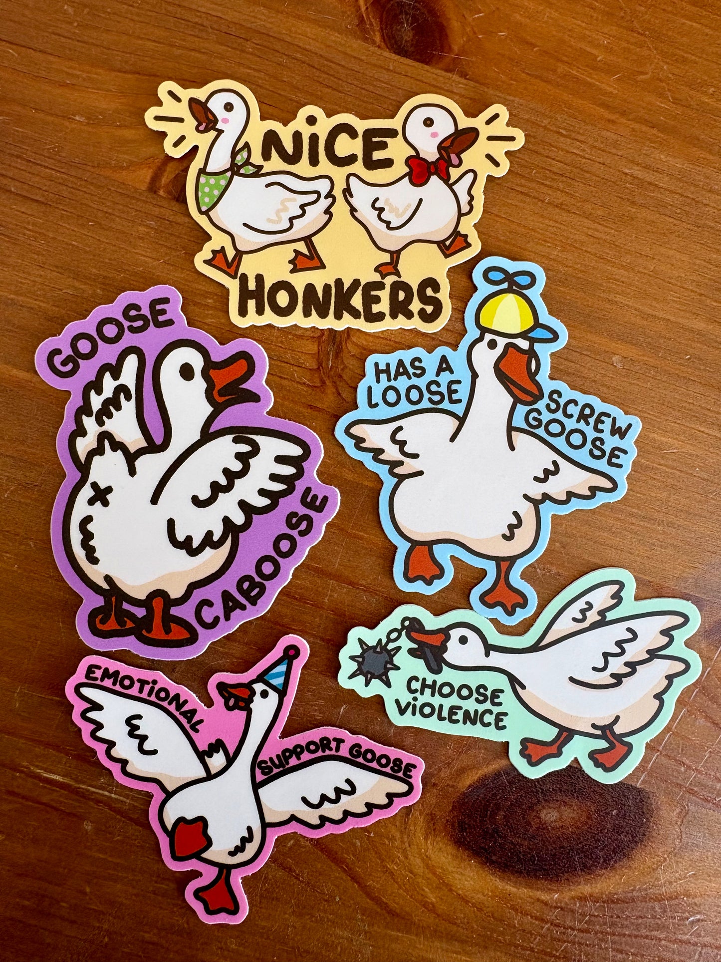 Goose Caboose Vinyl Sticker