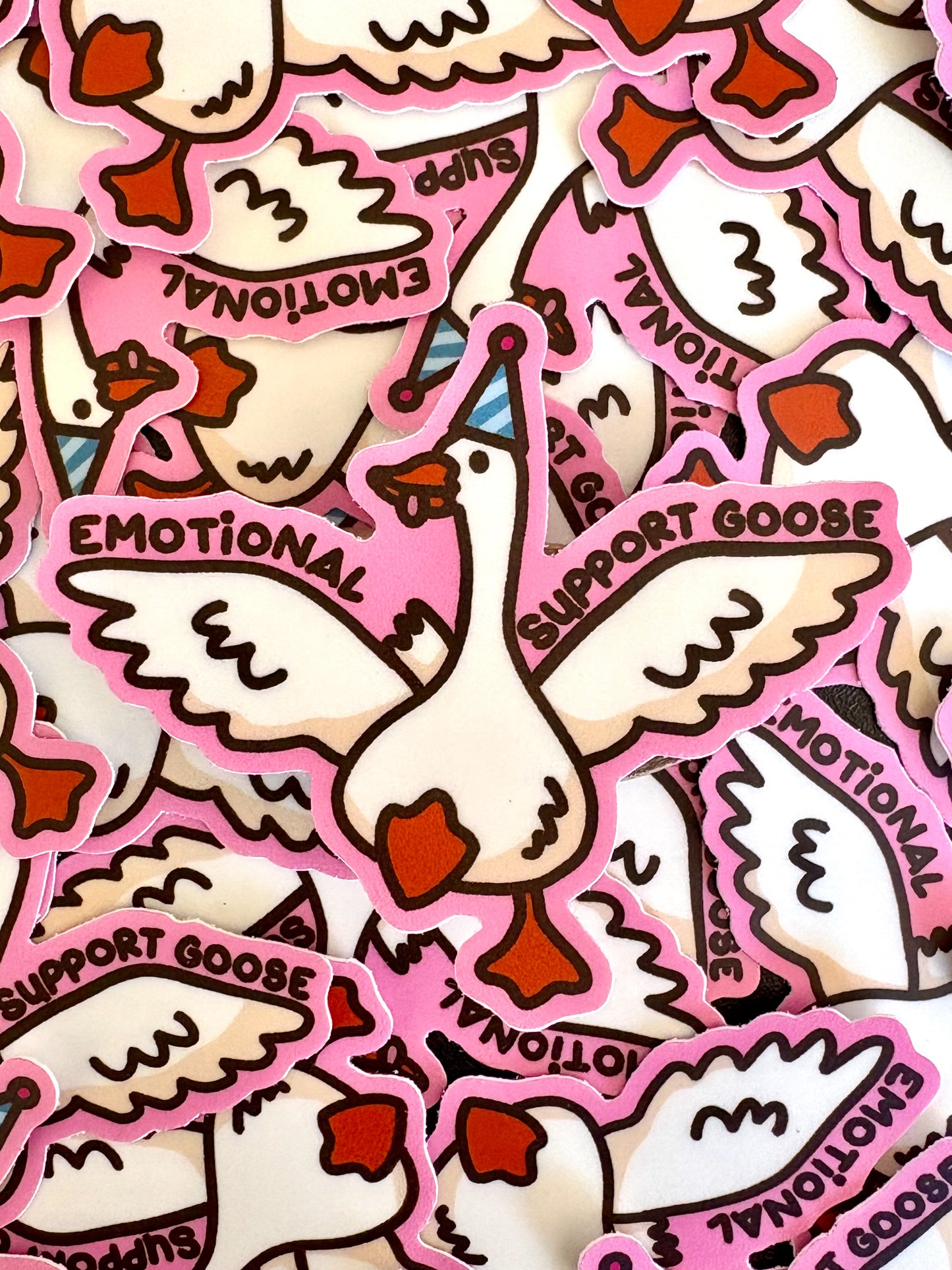 Emotional Support Goose Vinyl Sticker