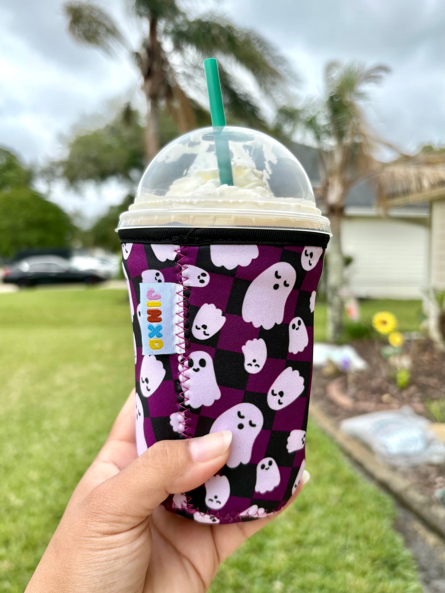 Purple Ghosts Insulated Coffee Sleeve
