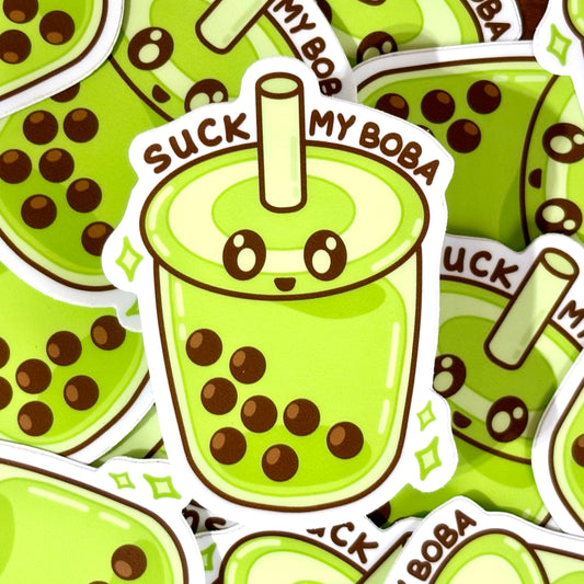 Suck My Boba Vinyl Sticker